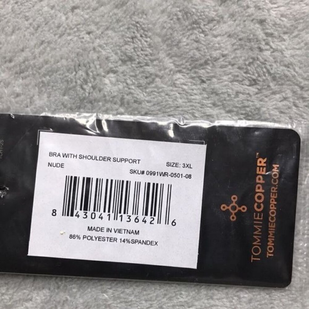 Tommie Copper Shoulder Support Comfort Bra and Back Support Tank 3X New - Picture 8 of 9